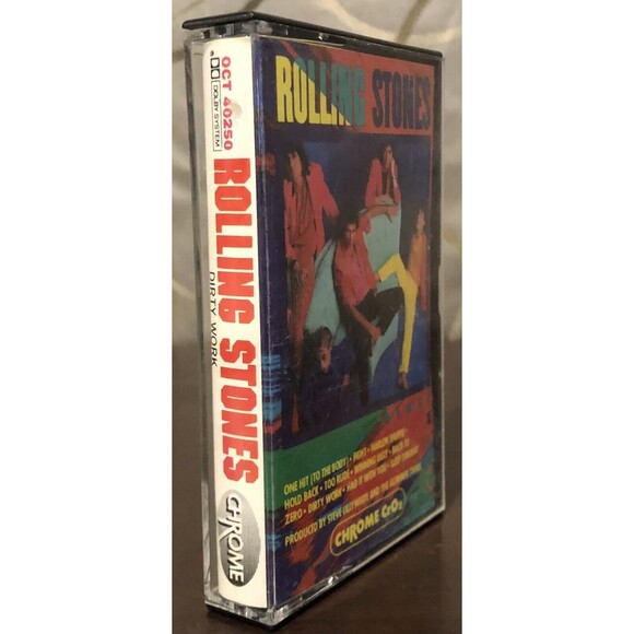 Rolling Stones Dirty Work Cassette Tape "Harlem Shuffle" - Picture 2 of 8